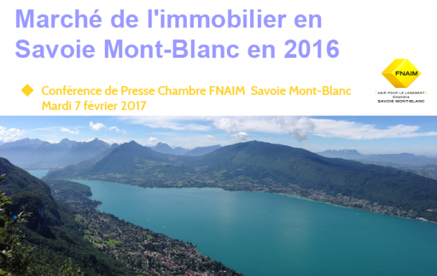 Chiffres 2016 de l'Immobilier en Savoie Mont-Blanc